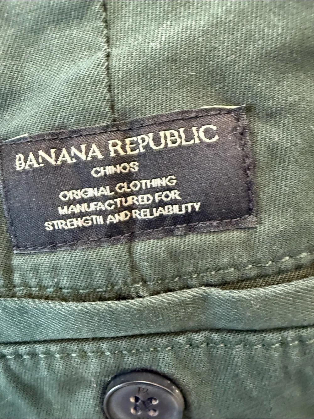 Banana Republic Forest Green Chino Pants